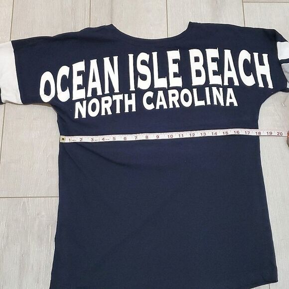 EXIST OCEAN ISLE BEACH NORTH CAROLINA LONG SLEEVE SHIRT, Sz S (Junior), BLUE - Picture 7 of 10